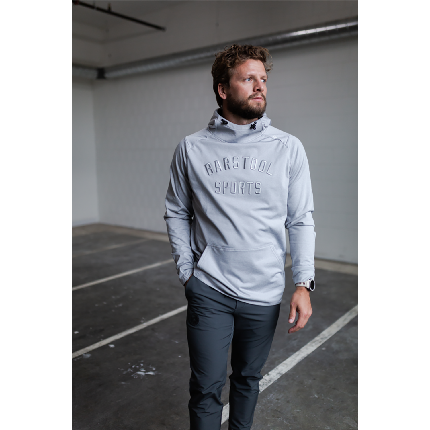 UNRL X Barstool Sports Monochrome Crossover Hoodie II
