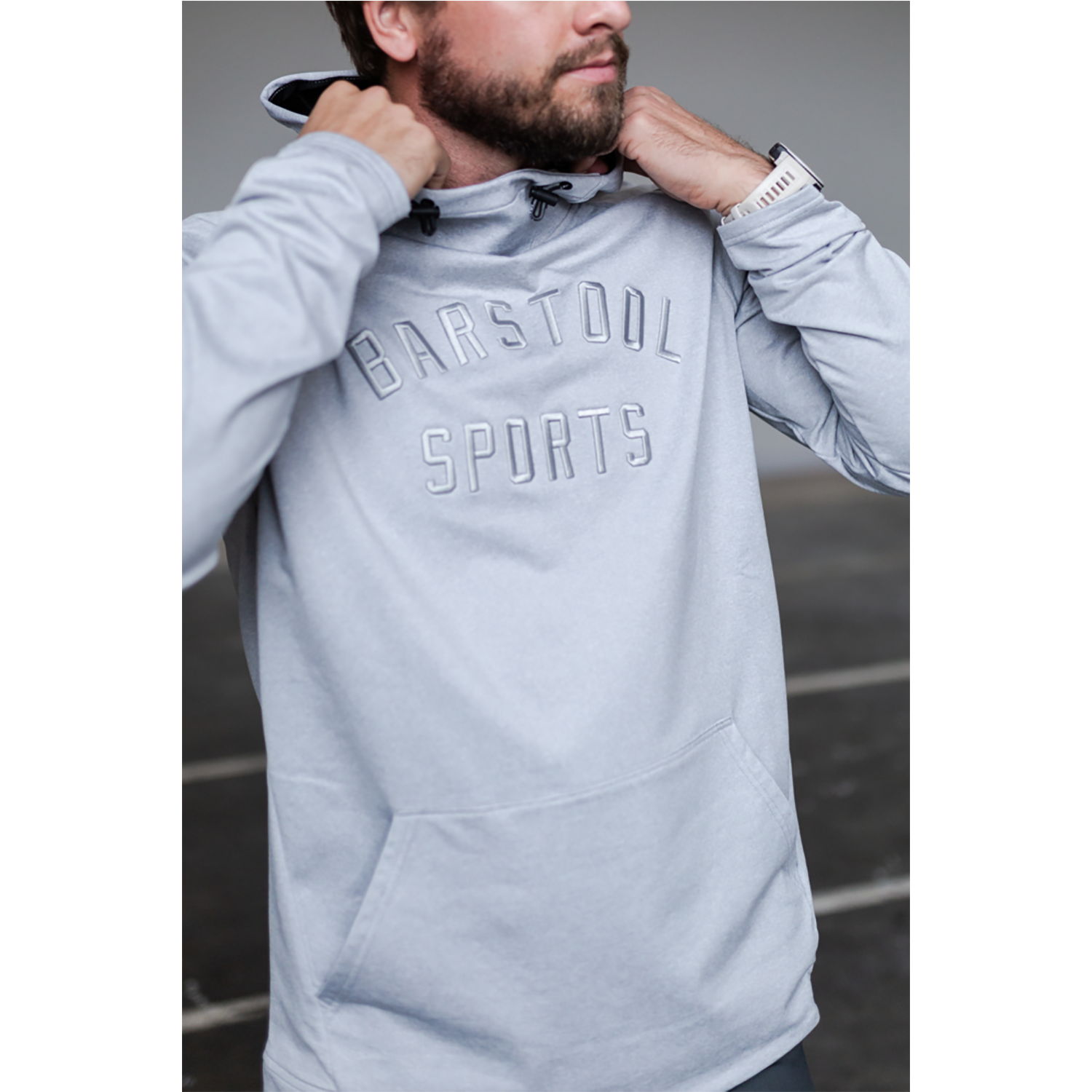 UNRL X Barstool Sports Monochrome Crossover Hoodie II