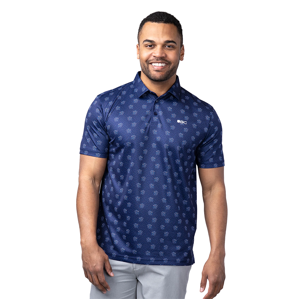 Cloud Men's Short Sleeve Golf Polo Shirt