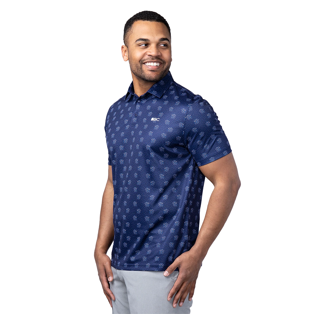 Cloud Men's Short Sleeve Golf Polo Shirt