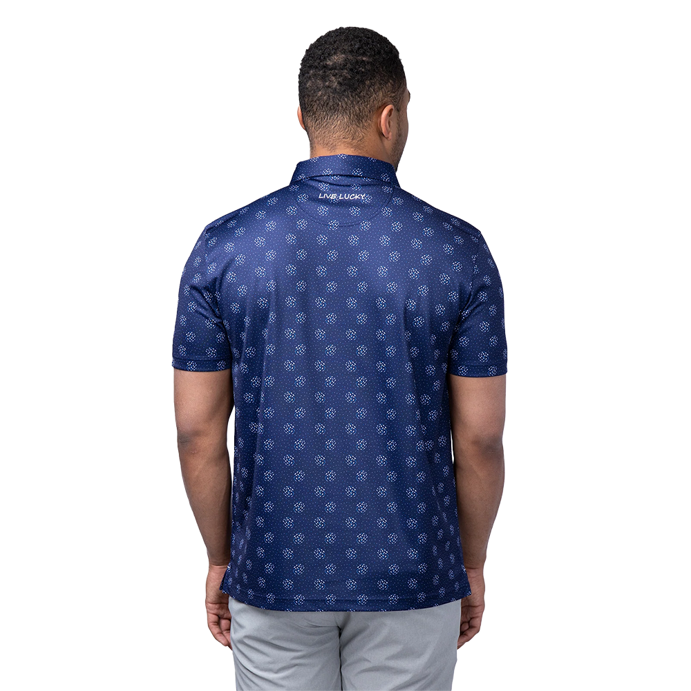 Cloud Men's Short Sleeve Golf Polo Shirt