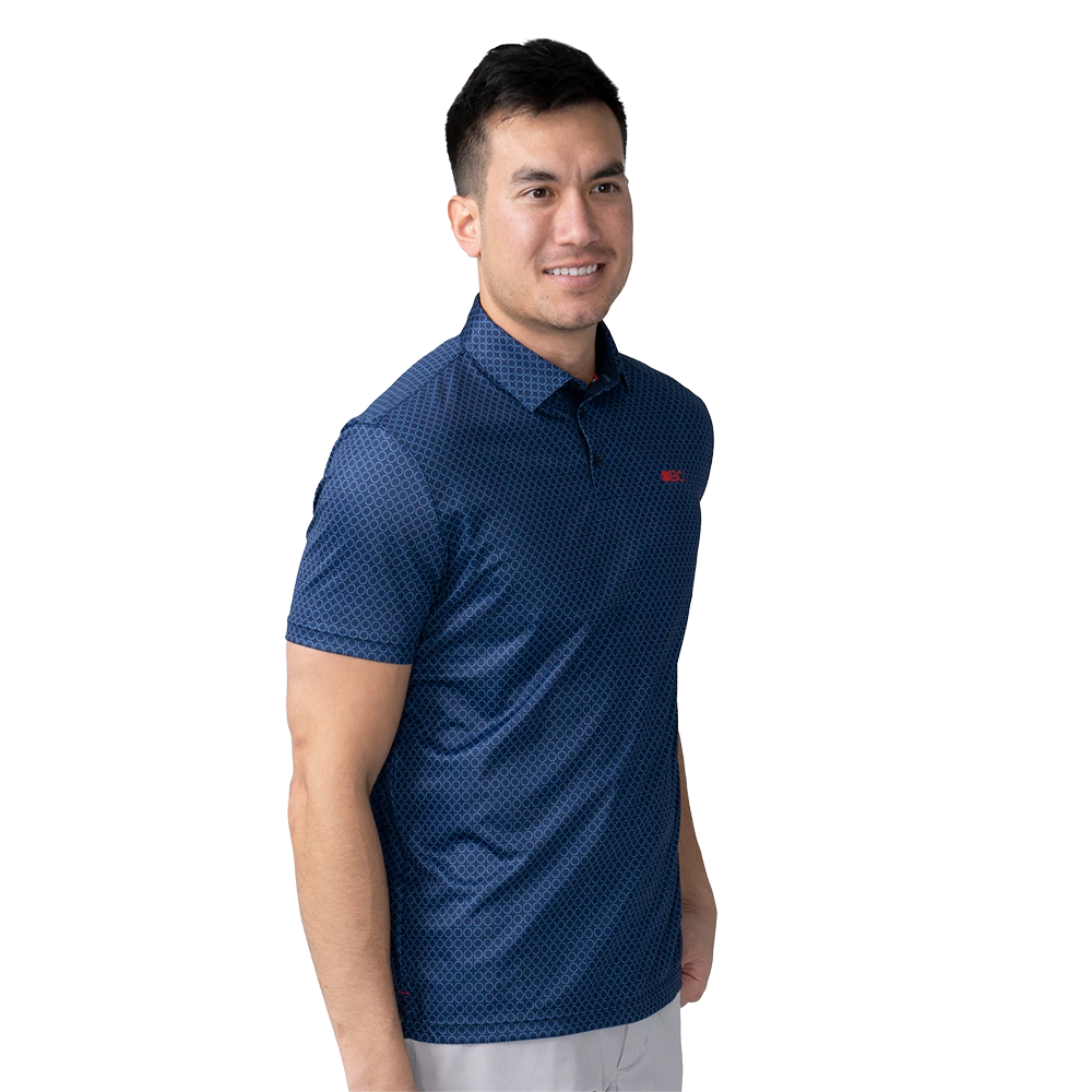 Crown Men's Short Sleeve Golf Polo Shirt