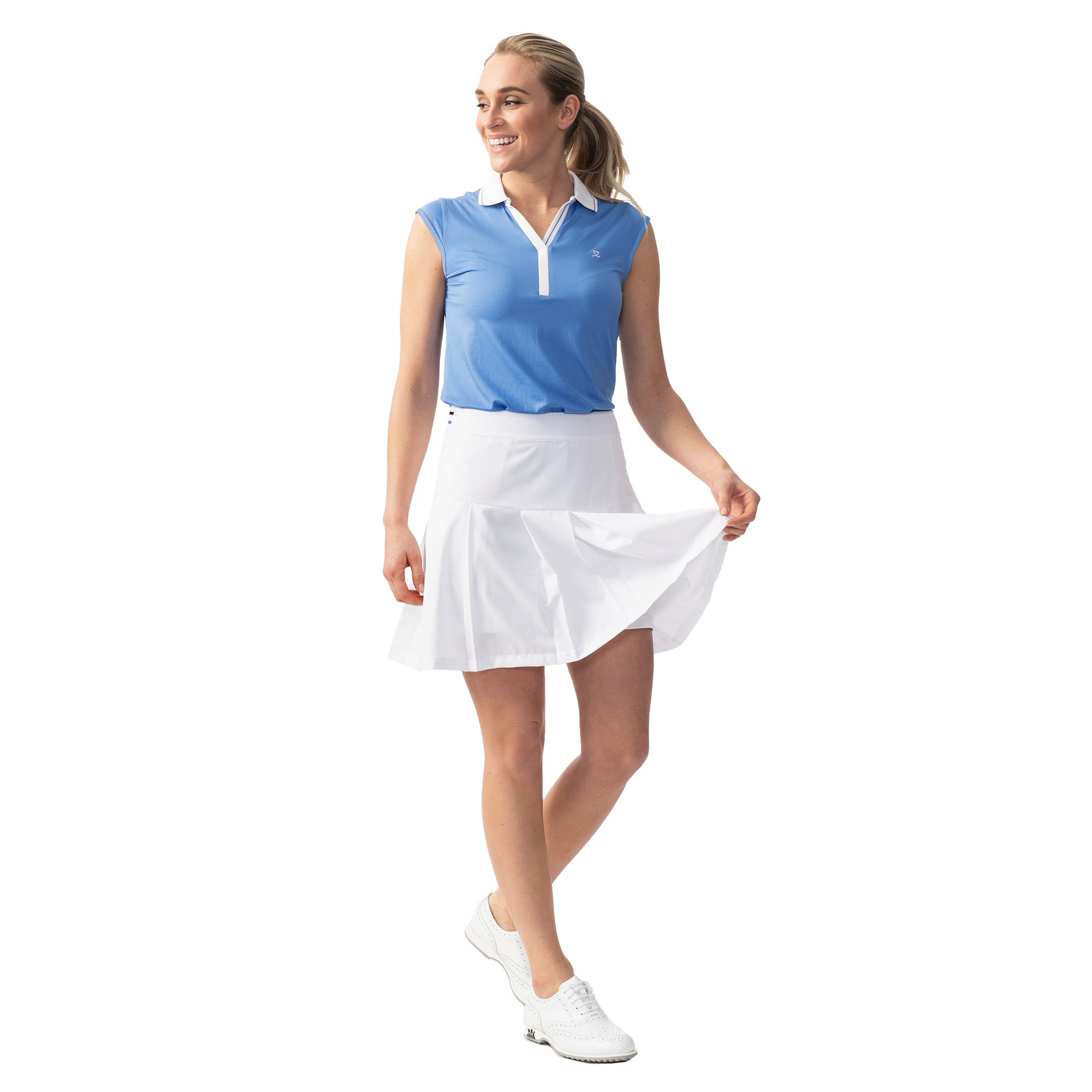 Angela Pleat Women's 18" Golf Skort