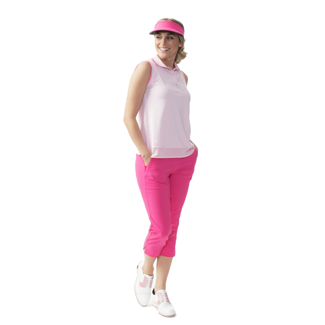 Corina Jersey Women's Sleeveless Golf Polo Shirt