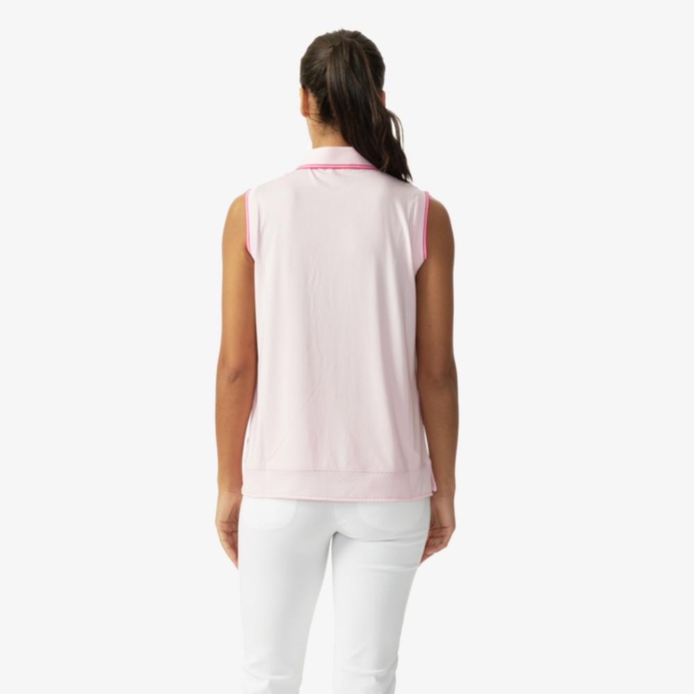 Radiant Twist Collection: Corina Jersey Sleeveless Polo Shirt