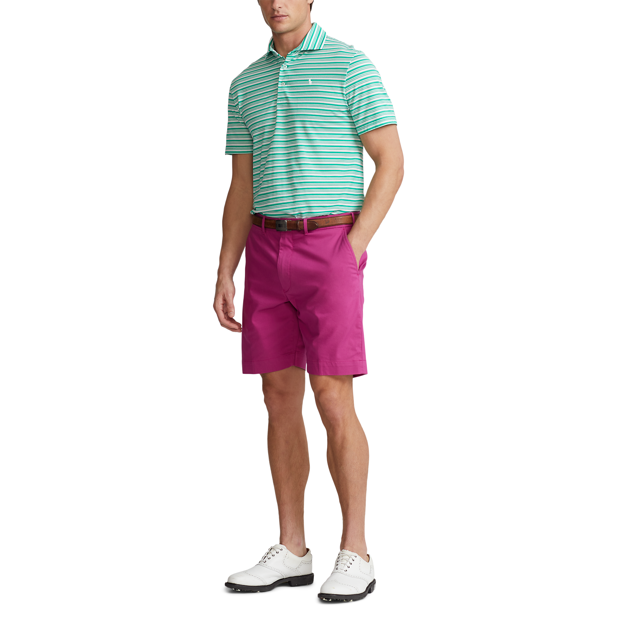 Custom Slim Fit Performance Men's Short Sleeve Golf Polo Shirt