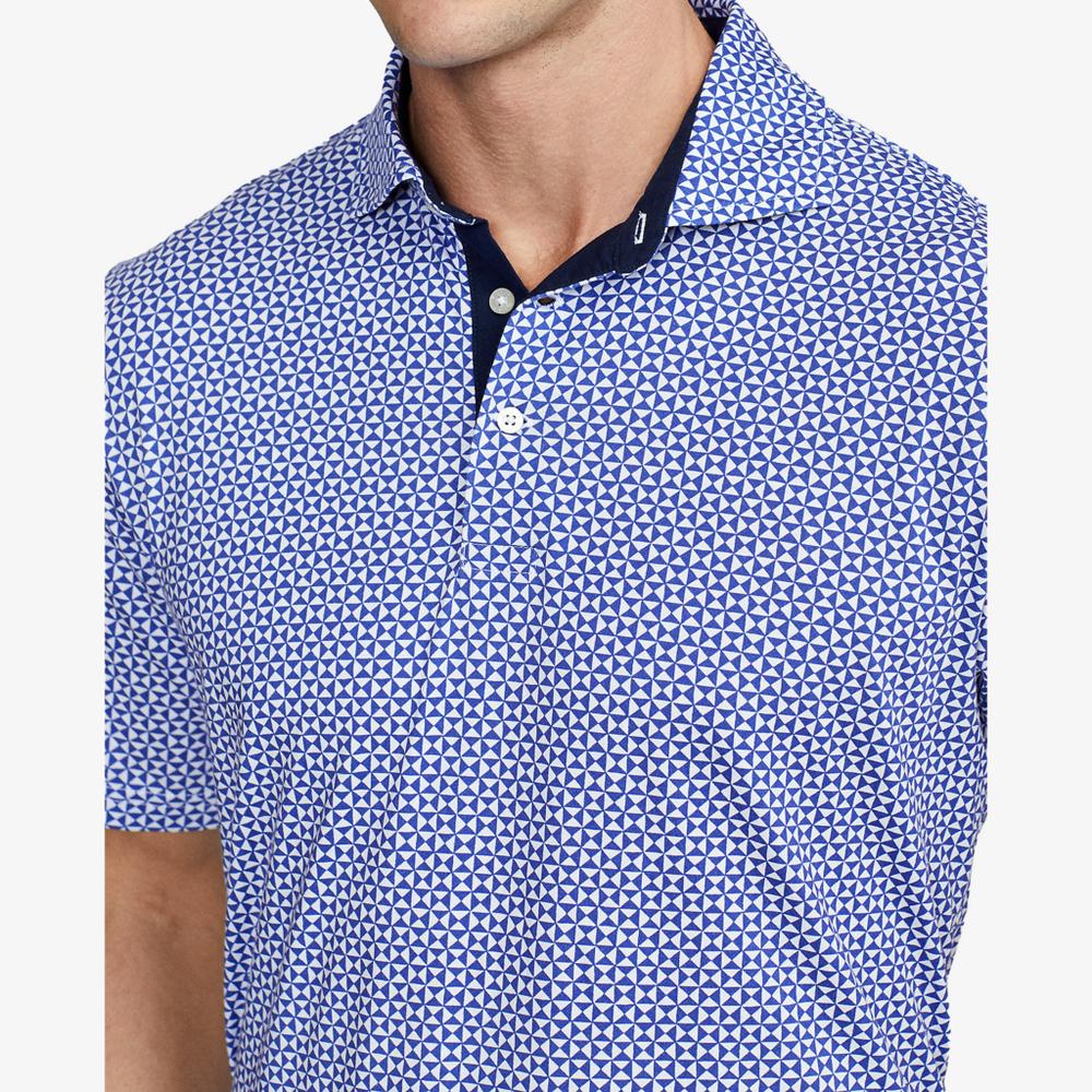 Classic Fit Print Jersey Polo Shirt