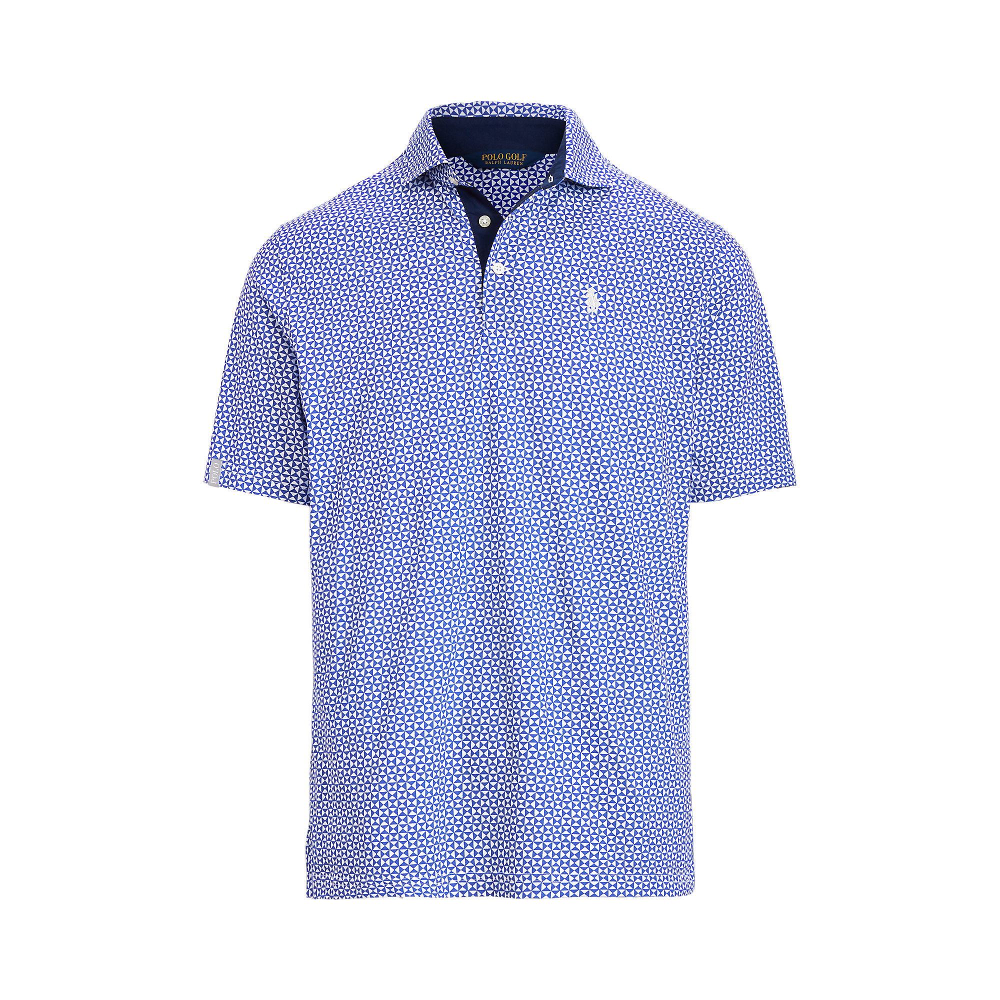 Classic Fit Print Jersey Men's Short Sleeve Golf Polo Shirt