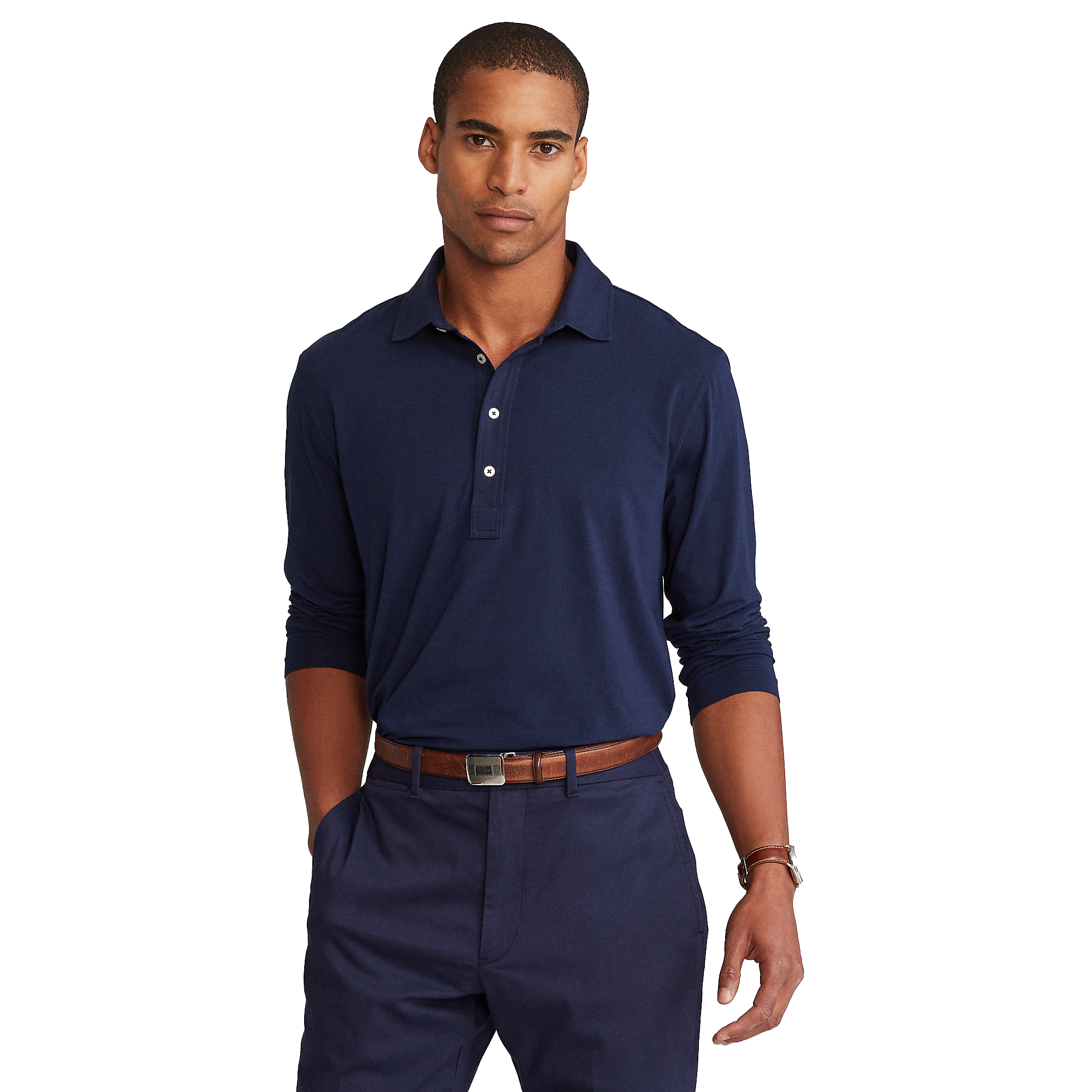 Classic Fit Stretch Lisle Shirt
