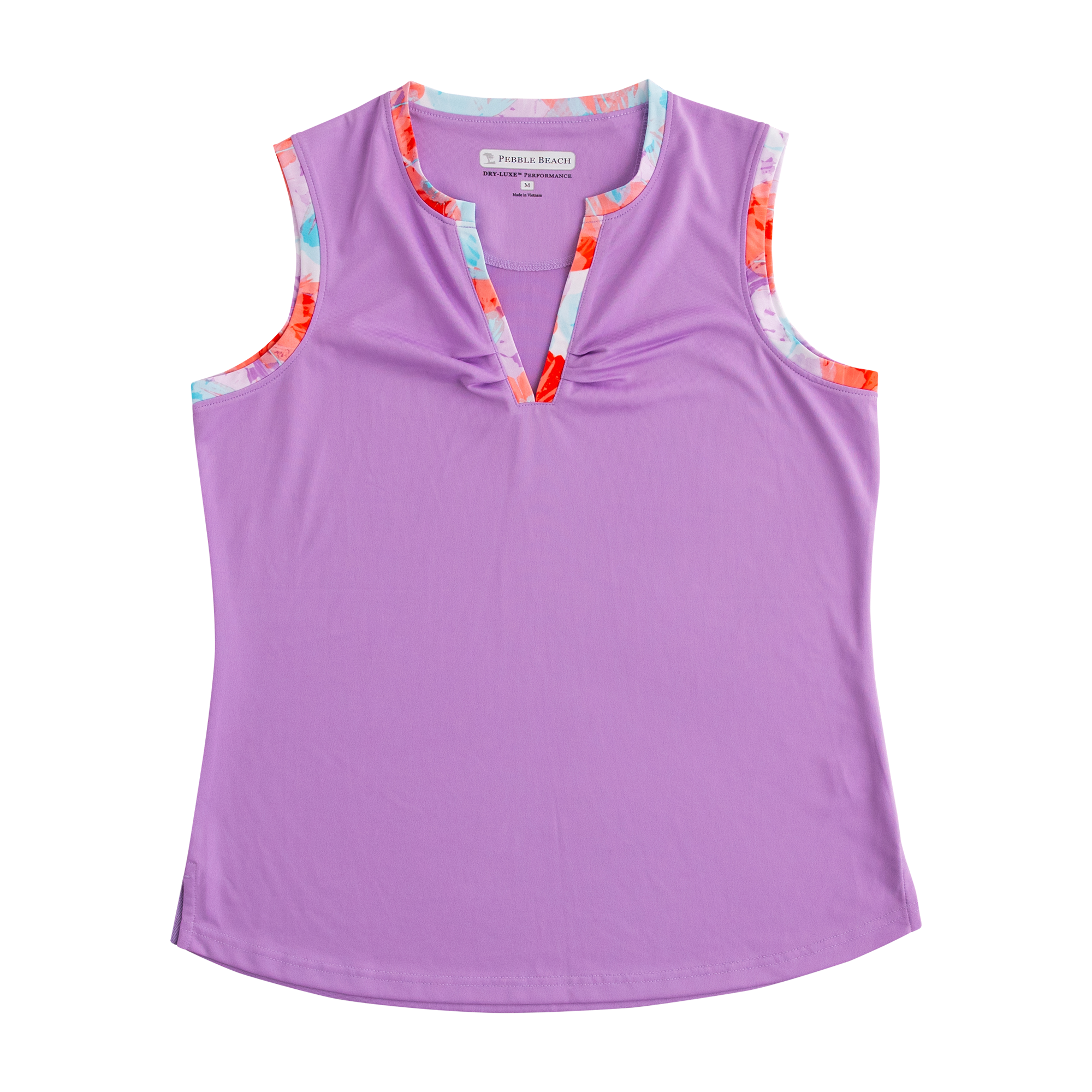 Firelight Printed Women's Sleeveless Golf Polo Shirt