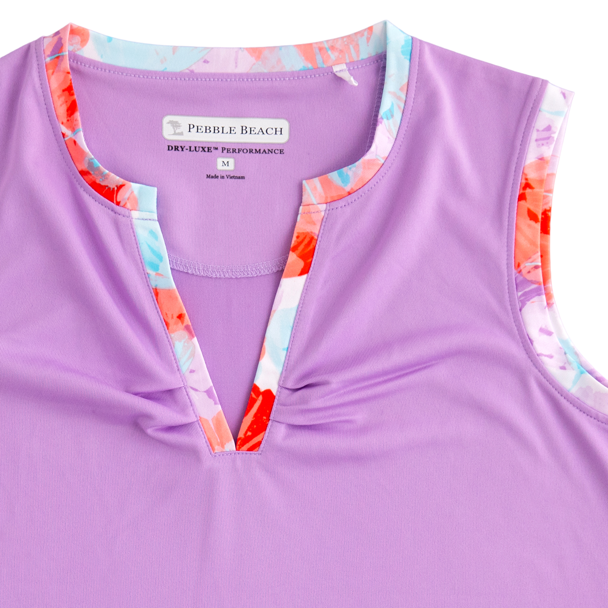 Firelight Printed Women's Sleeveless Golf Polo Shirt