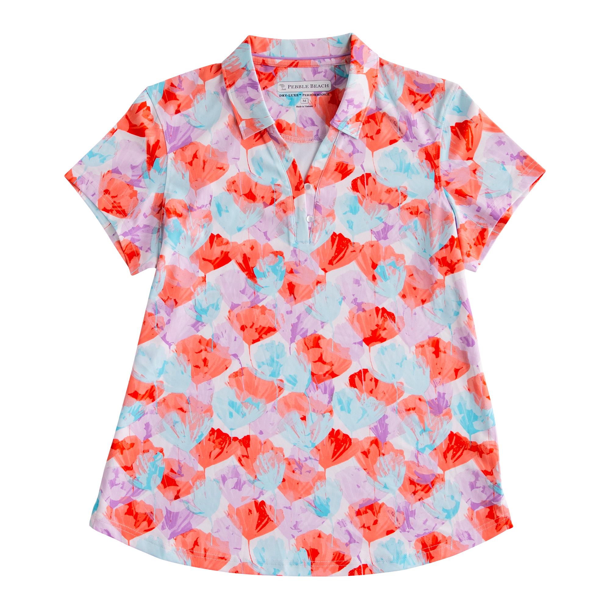 Firelight Printed Women's Short Sleeve Golf Polo Shirt