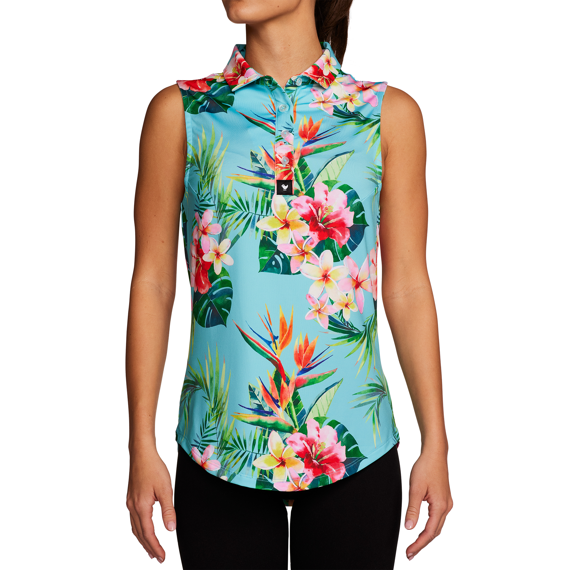 Tropics Women's Sleeveless Golf Polo Shirt