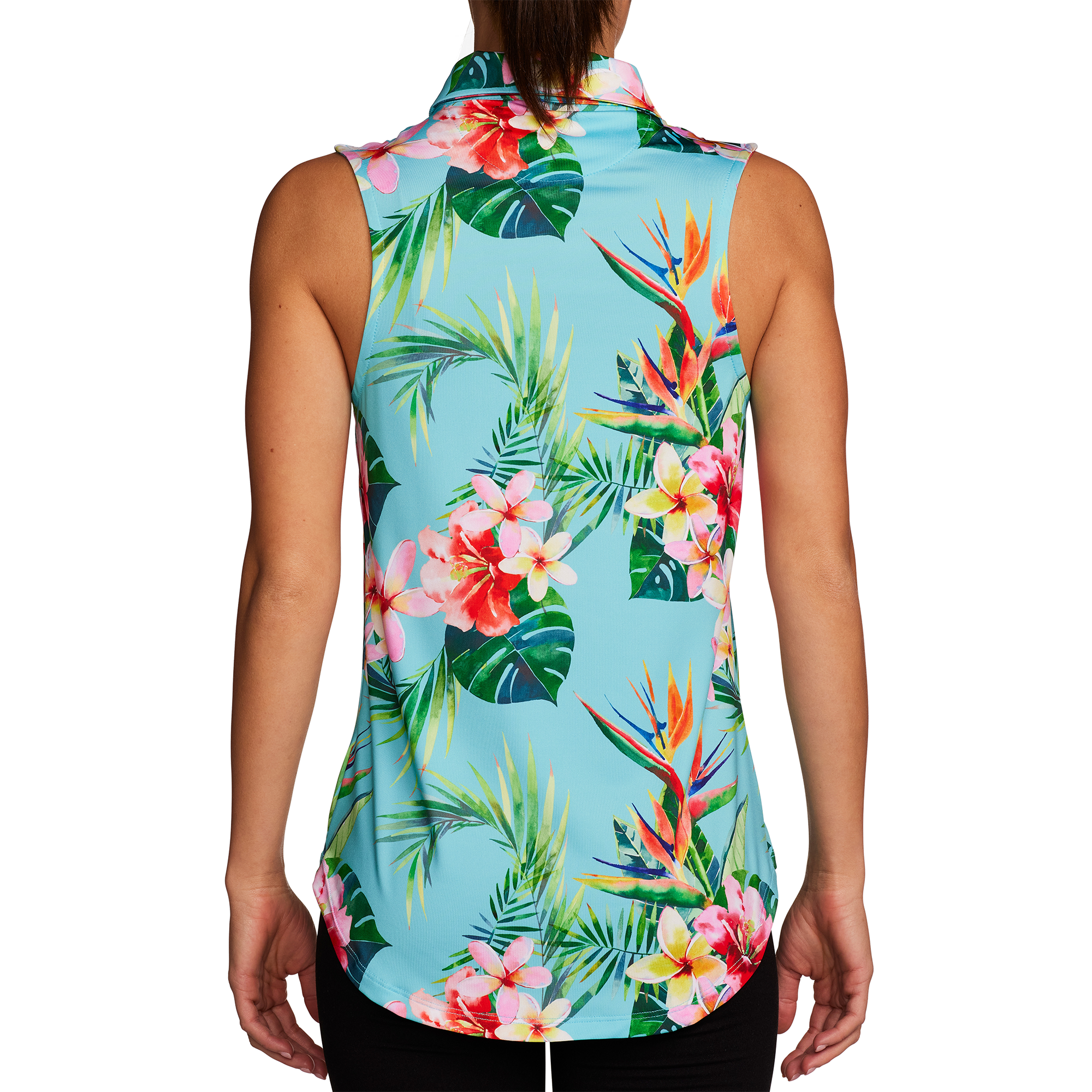 Tropics Women's Sleeveless Golf Polo Shirt
