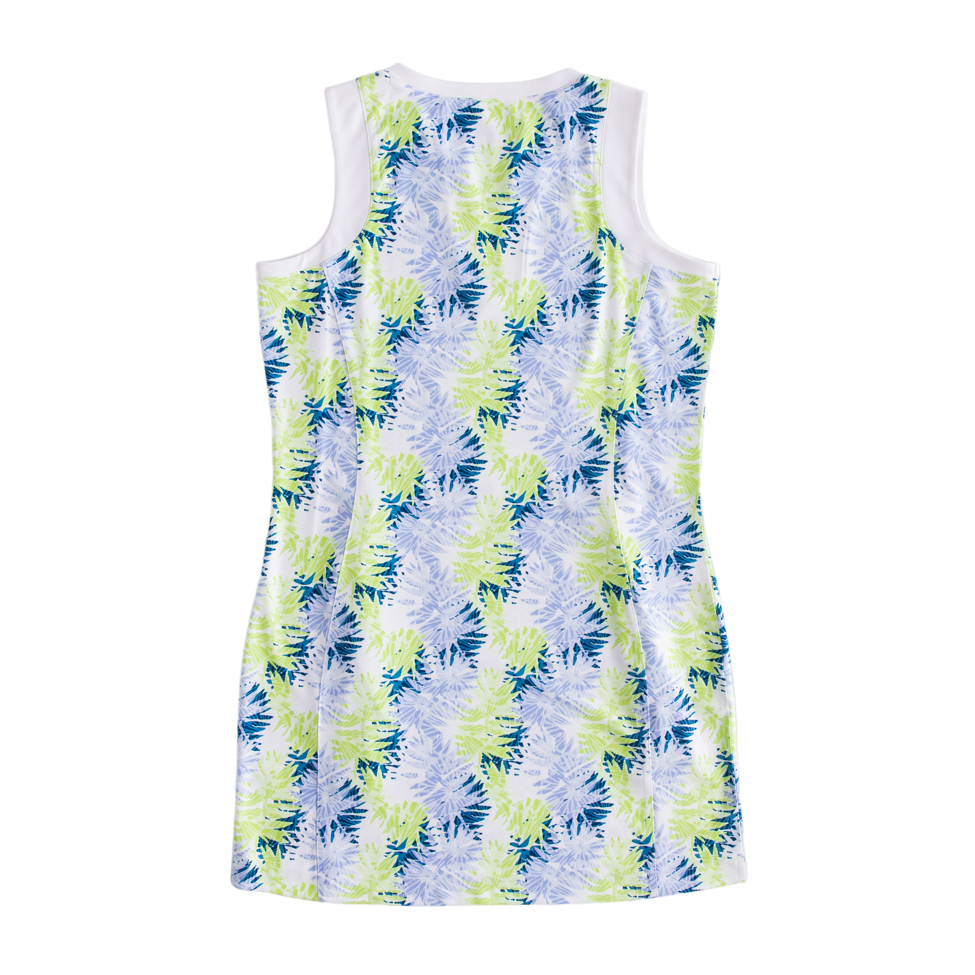 Summer Palm Print Women's Sleeveless Golf Dress
