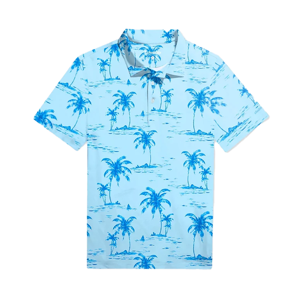 The Stay Palm Performance Men's Short Sleeve Golf Polo Shirt