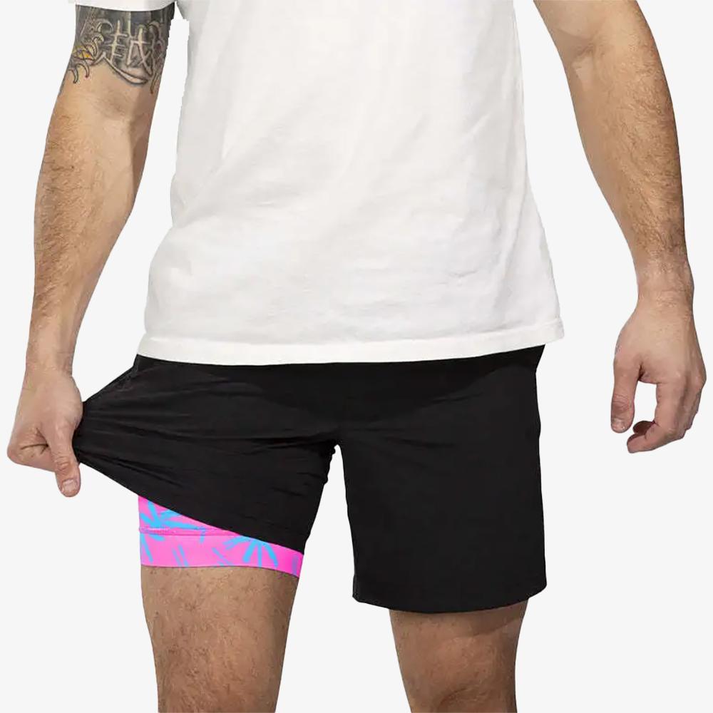 The One Leg, Two Legs 7" Compression Lined Short