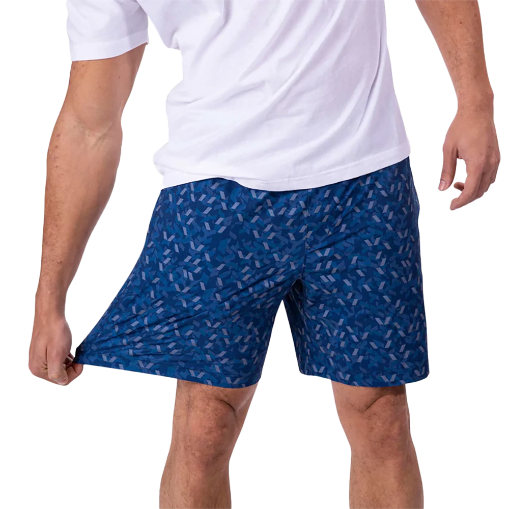 The Push Paces Men's 7" Reflective Compression Lined Golf Shorts