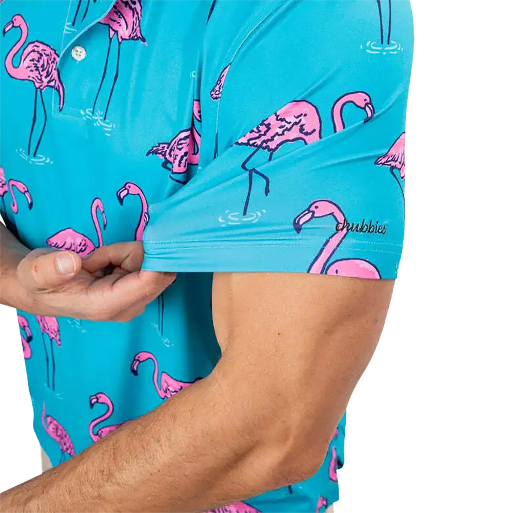 The Beach Retreats Performance Men's Short Sleeve Golf Polo Shirt