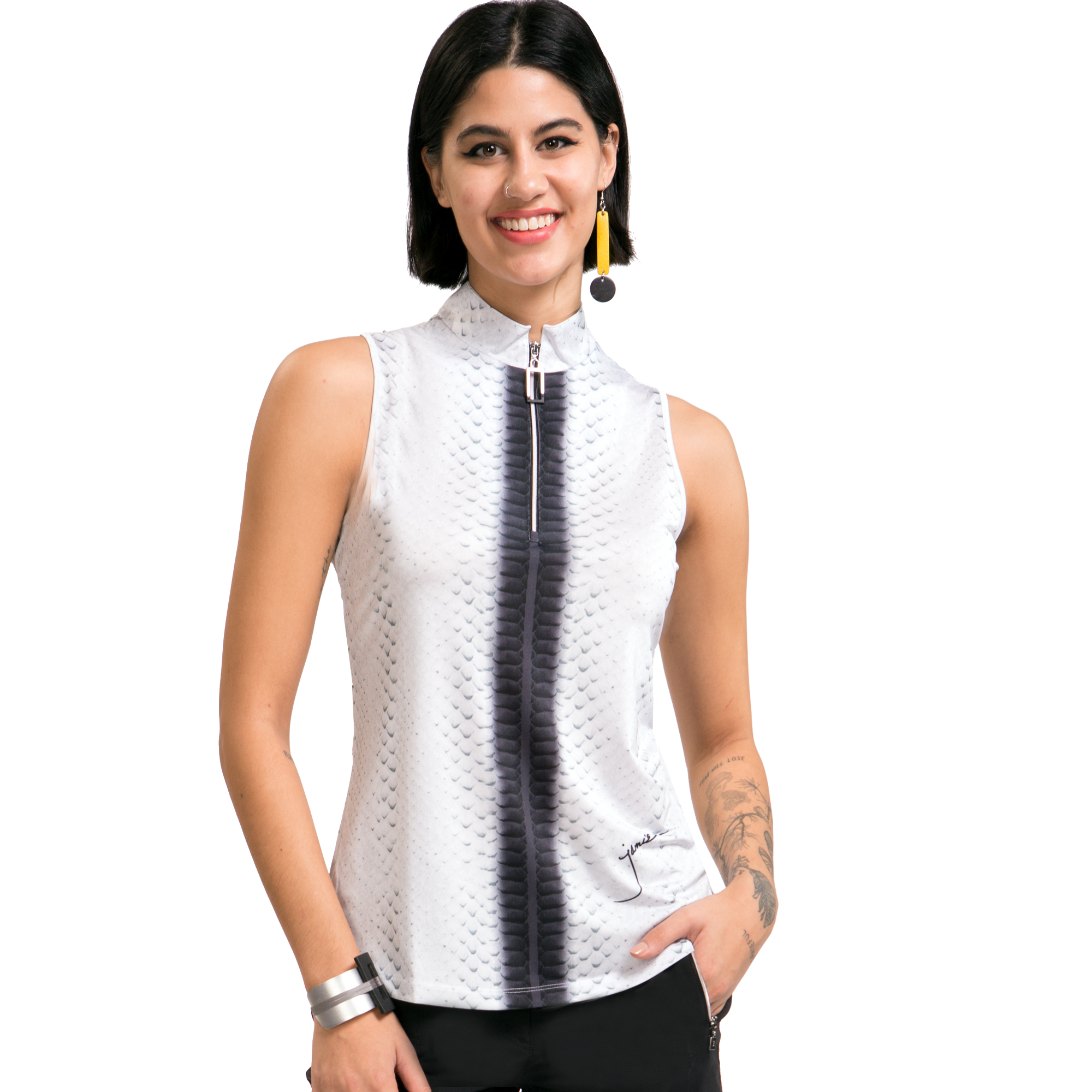 Habu Snake Print Women's Sleeveless Golf Shirt