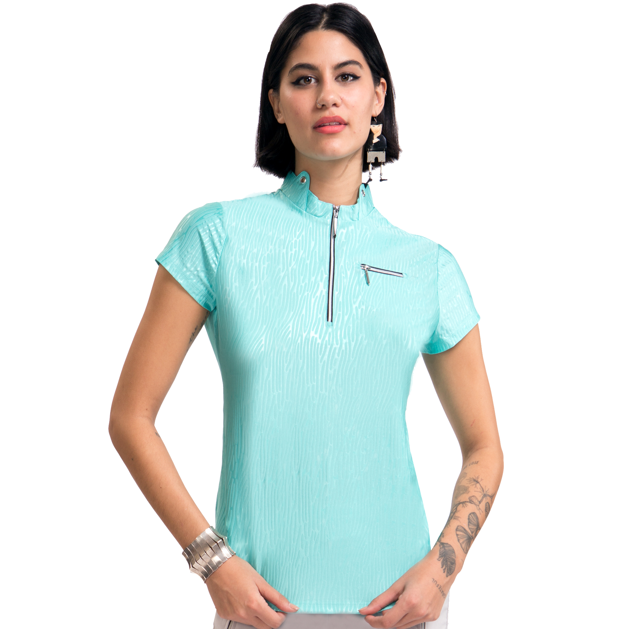 Jellybean Collection: Squiggle Text Short Sleeve Top