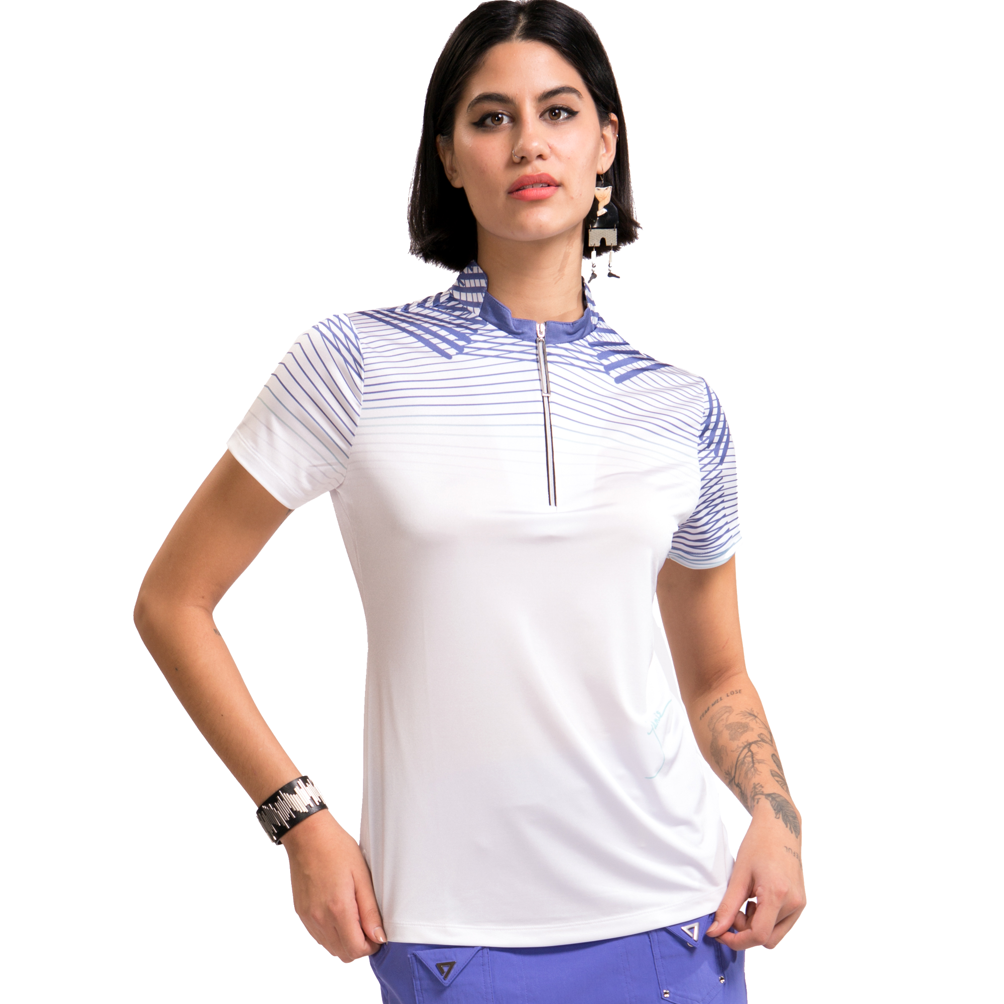 Geo Fusion Women's Short Sleeve Golf Shirt