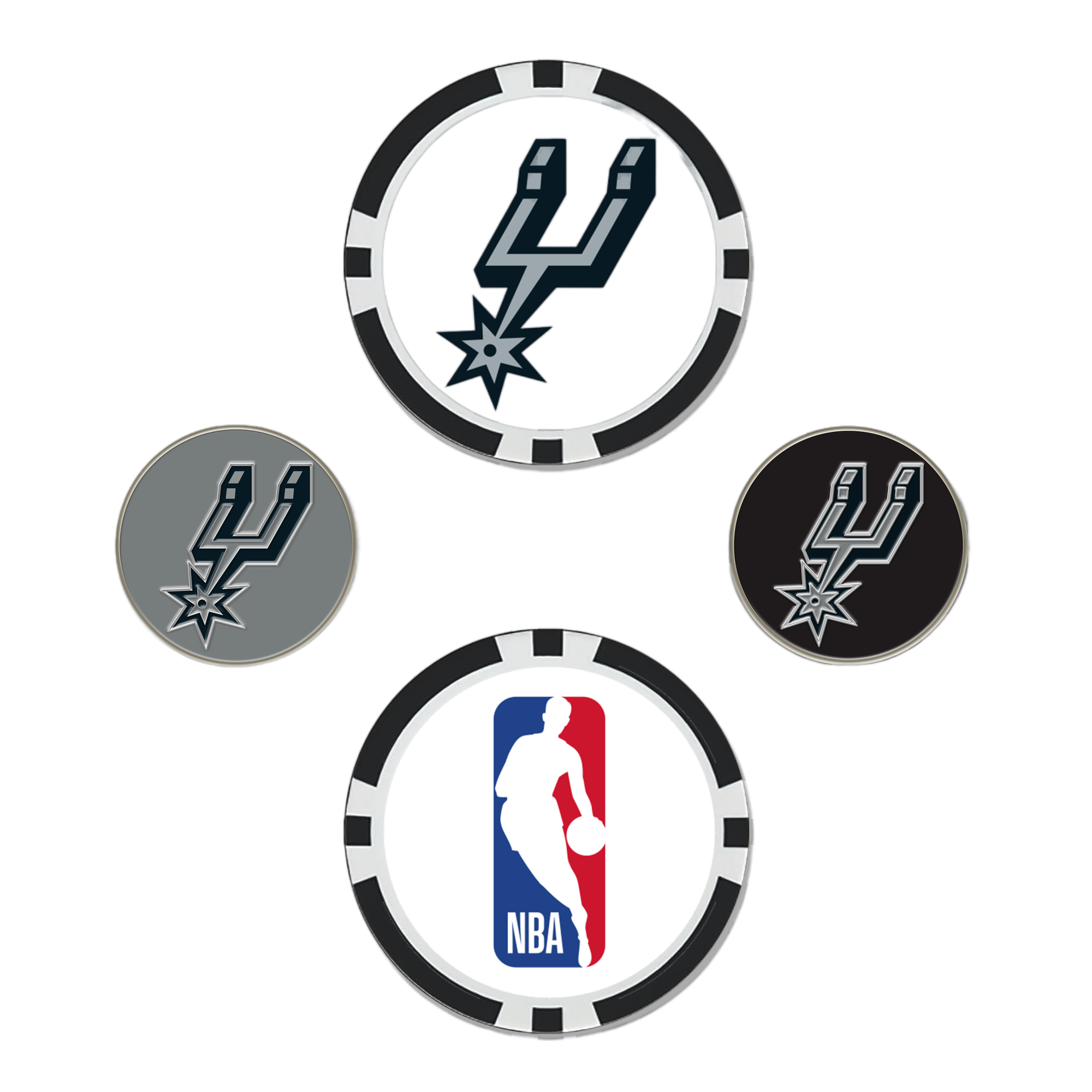 San Antonio Spurs Ball Marker Set