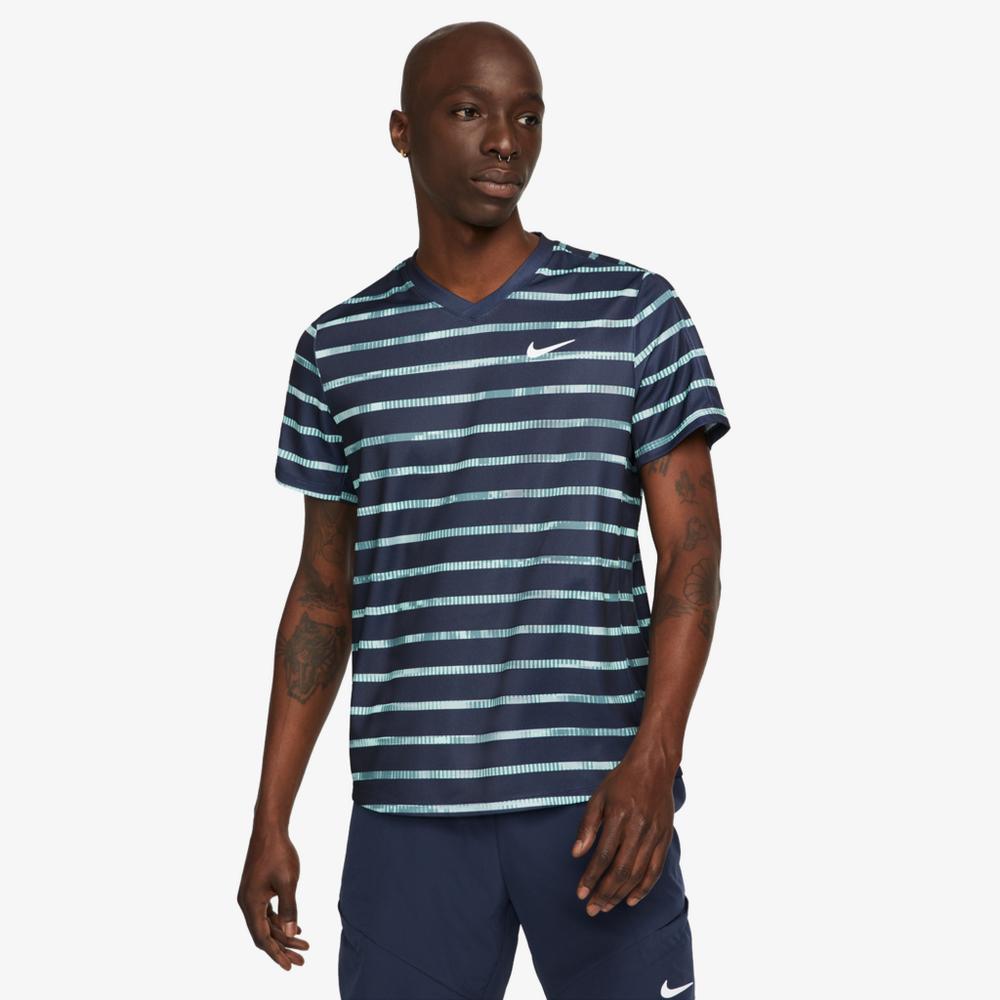 Dri-FIT Victory Digi Stripe Print Men's Tennis T-Shirt