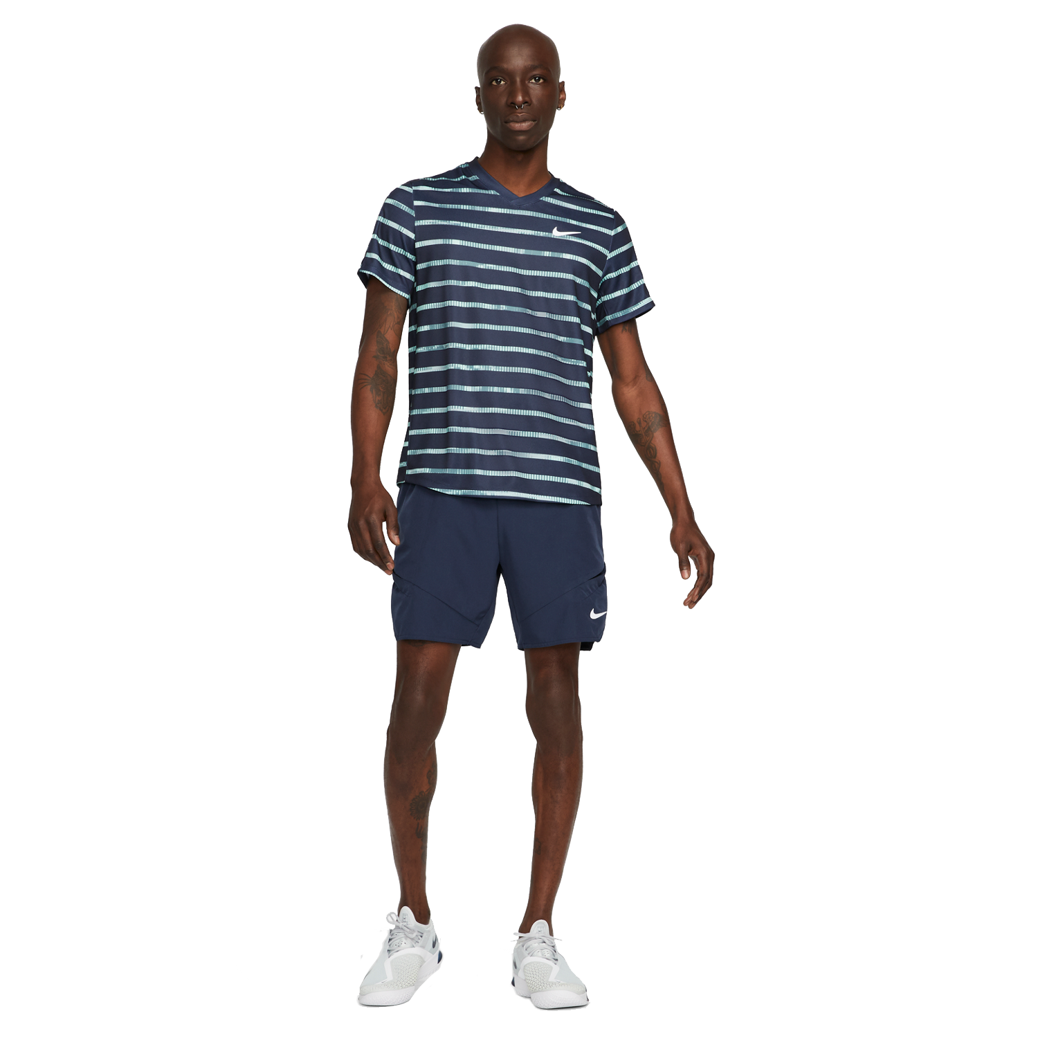 Dri-FIT Victory Digi Stripe Print Men's Tennis T-Shirt