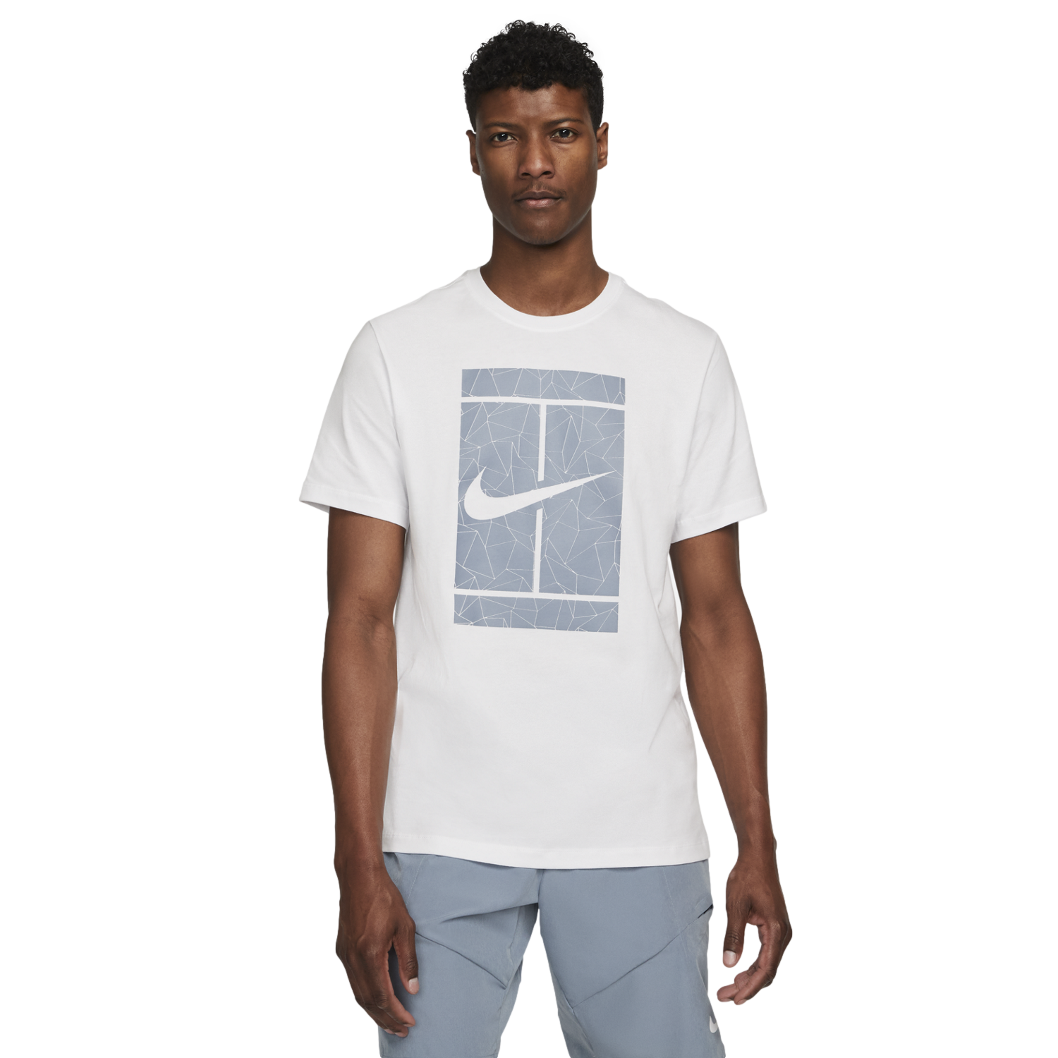 NikeCourt Logo Men's Short Sleeve Tee Shirt