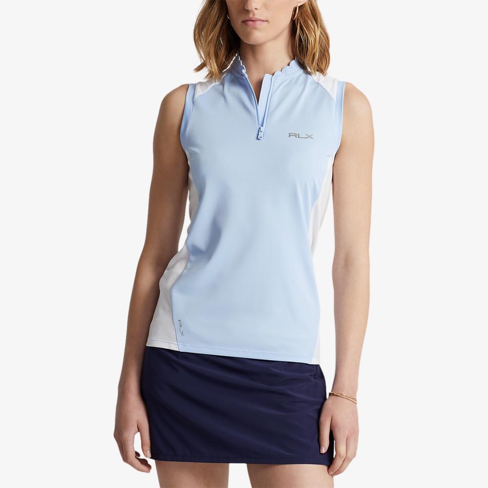 Sleeveless Quarter-Zip Polo Shirt