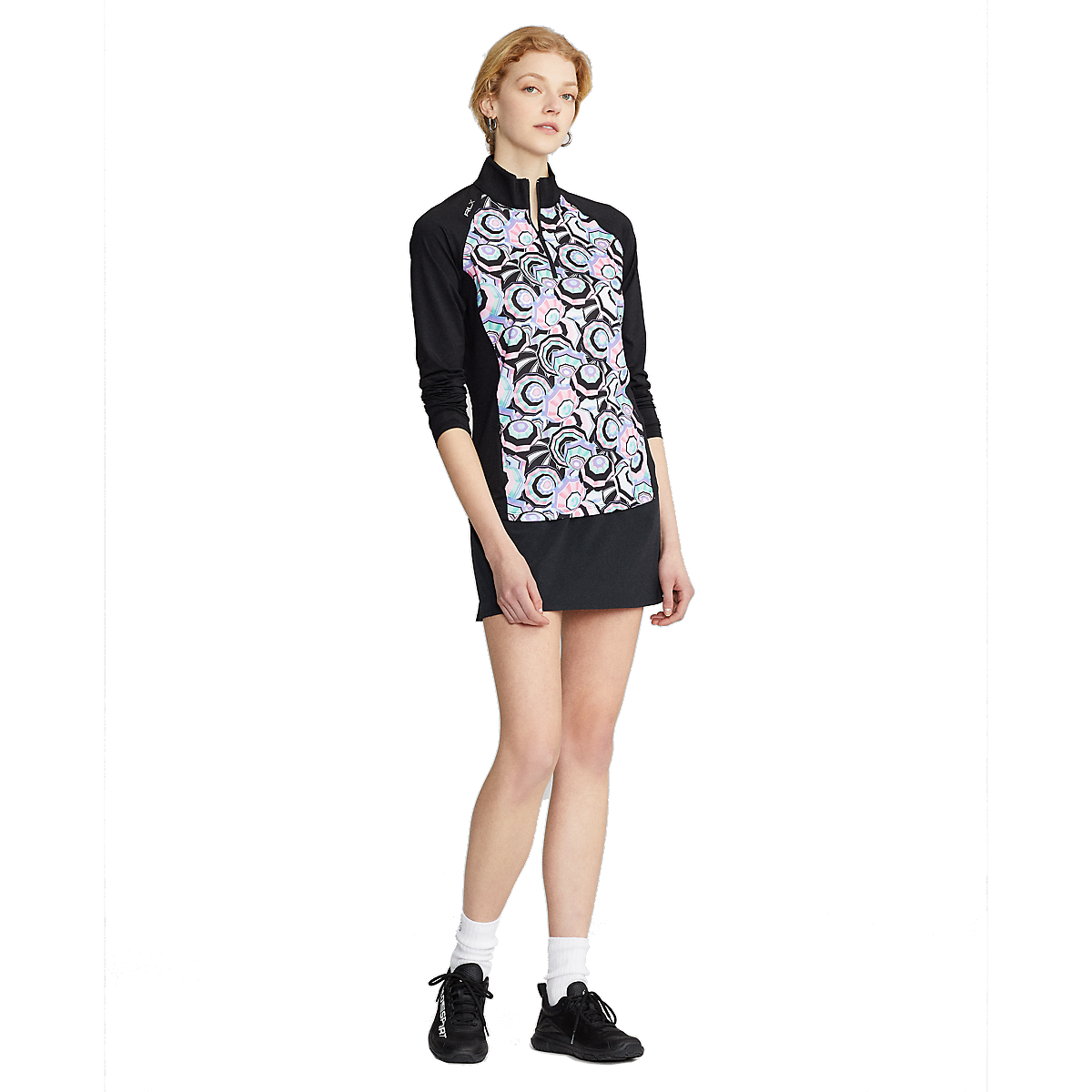 Performance Print Jersey Quarter-Zip Pull Over