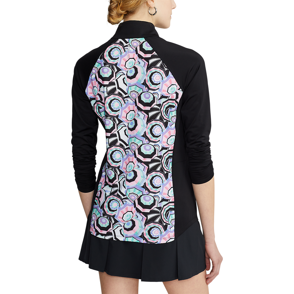 Performance Print Jersey Quarter-Zip Pull Over