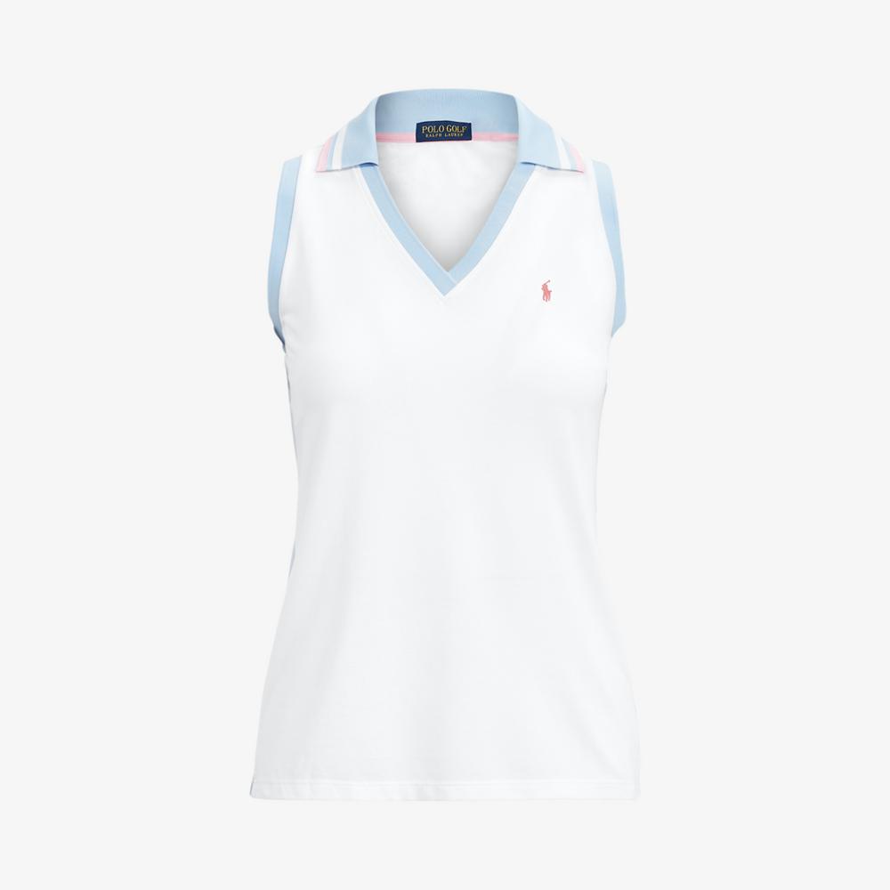 Cricket V-Neck Sleeveless Polo Shirt