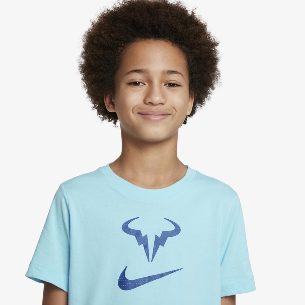Dri-FIT Rafa Junior Boys Swoosh Logo Tennis T-Shirt