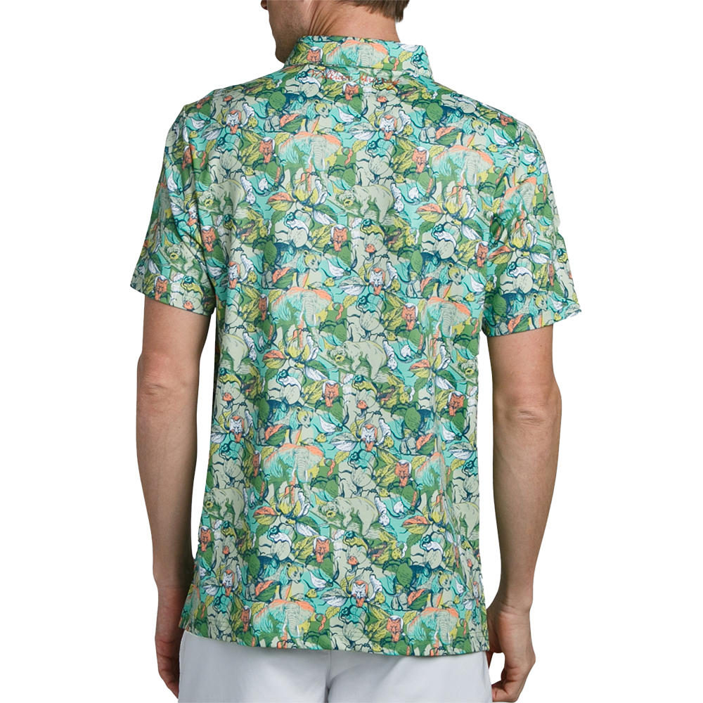 It's Like a Jungle Men's Short Sleeve Golf Polo Shirt