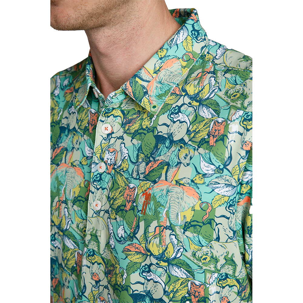 It's Like a Jungle Men's Short Sleeve Golf Polo Shirt