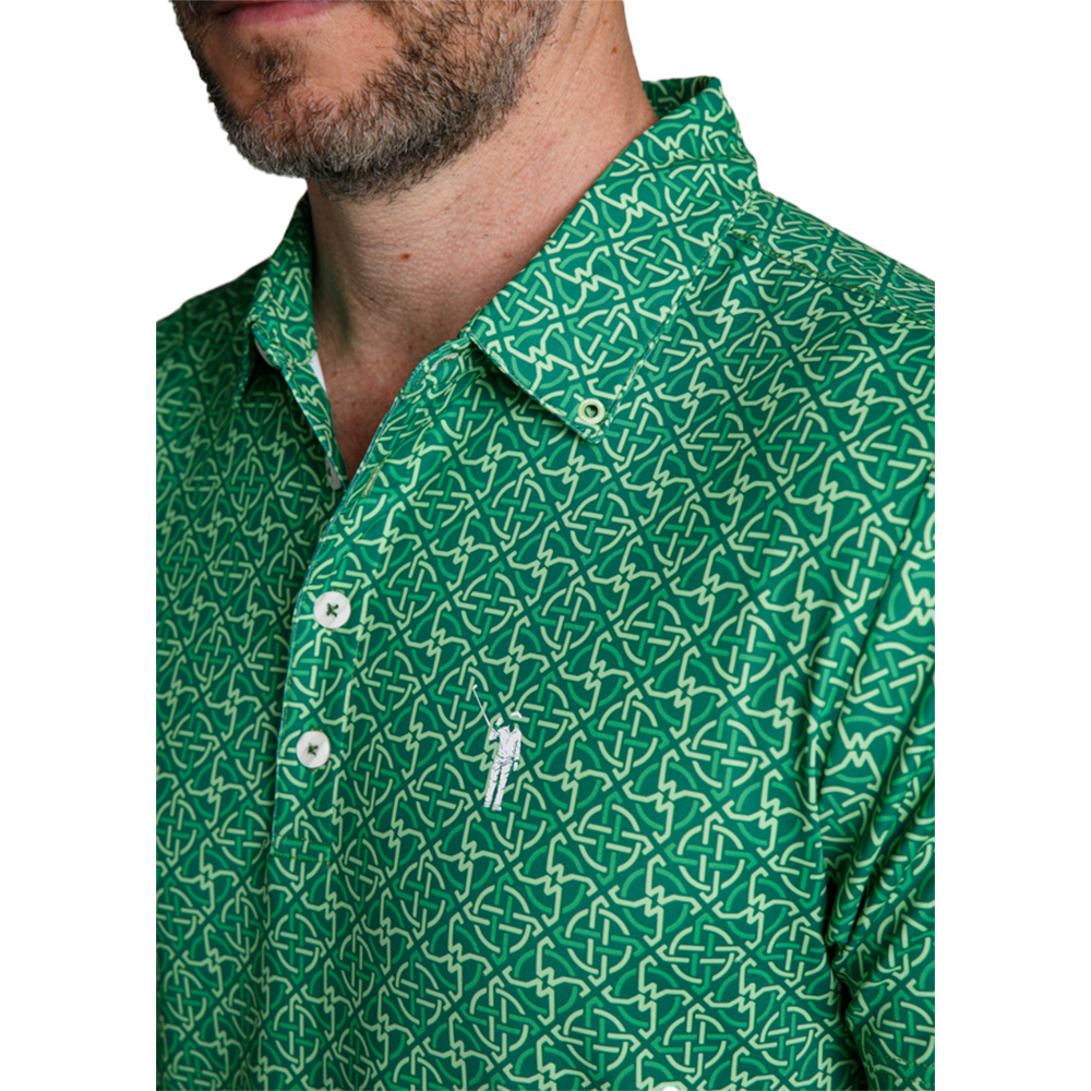 Knotty by Nature Men's Short Sleeve Golf Polo Shirt