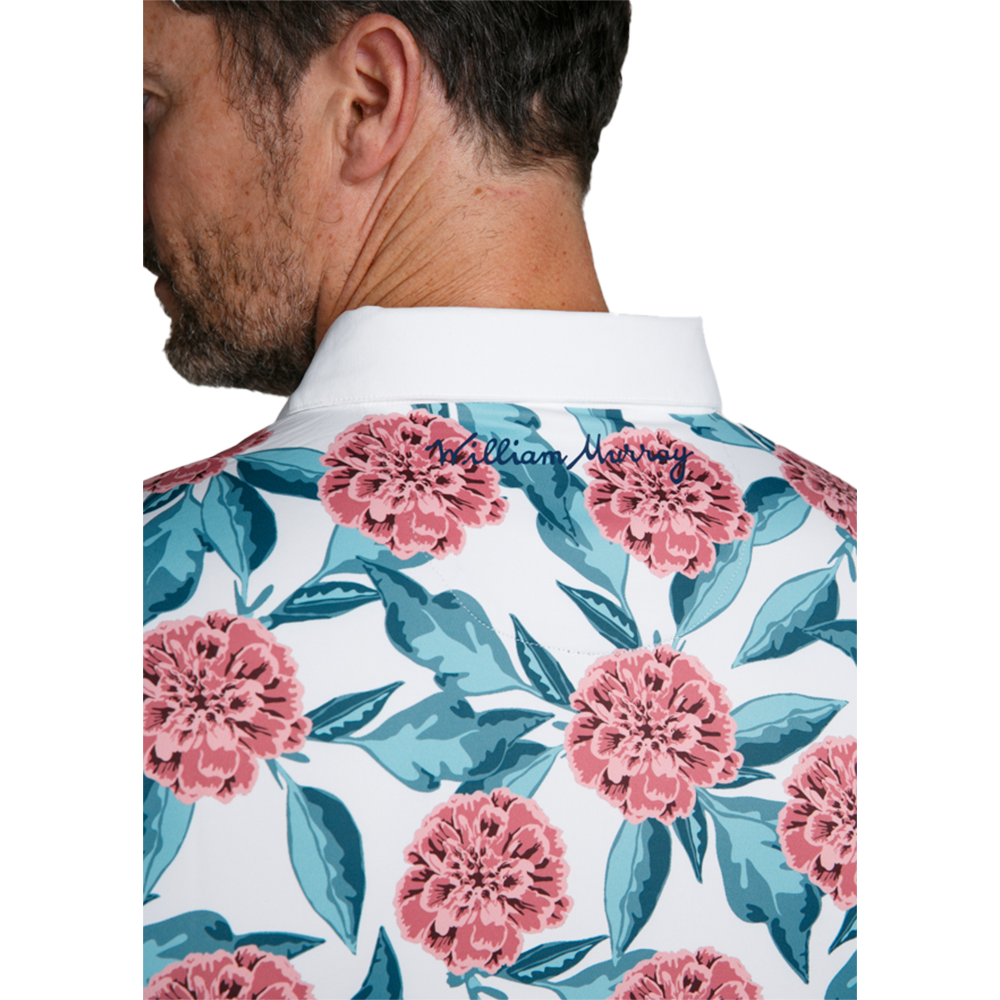 Tropical Mums Men's Short Sleeve Golf Polo Shirt