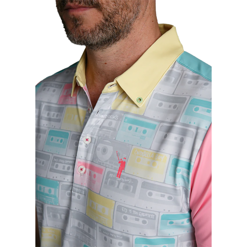 Party Mix Men's Short Sleeve Golf Polo Shirt