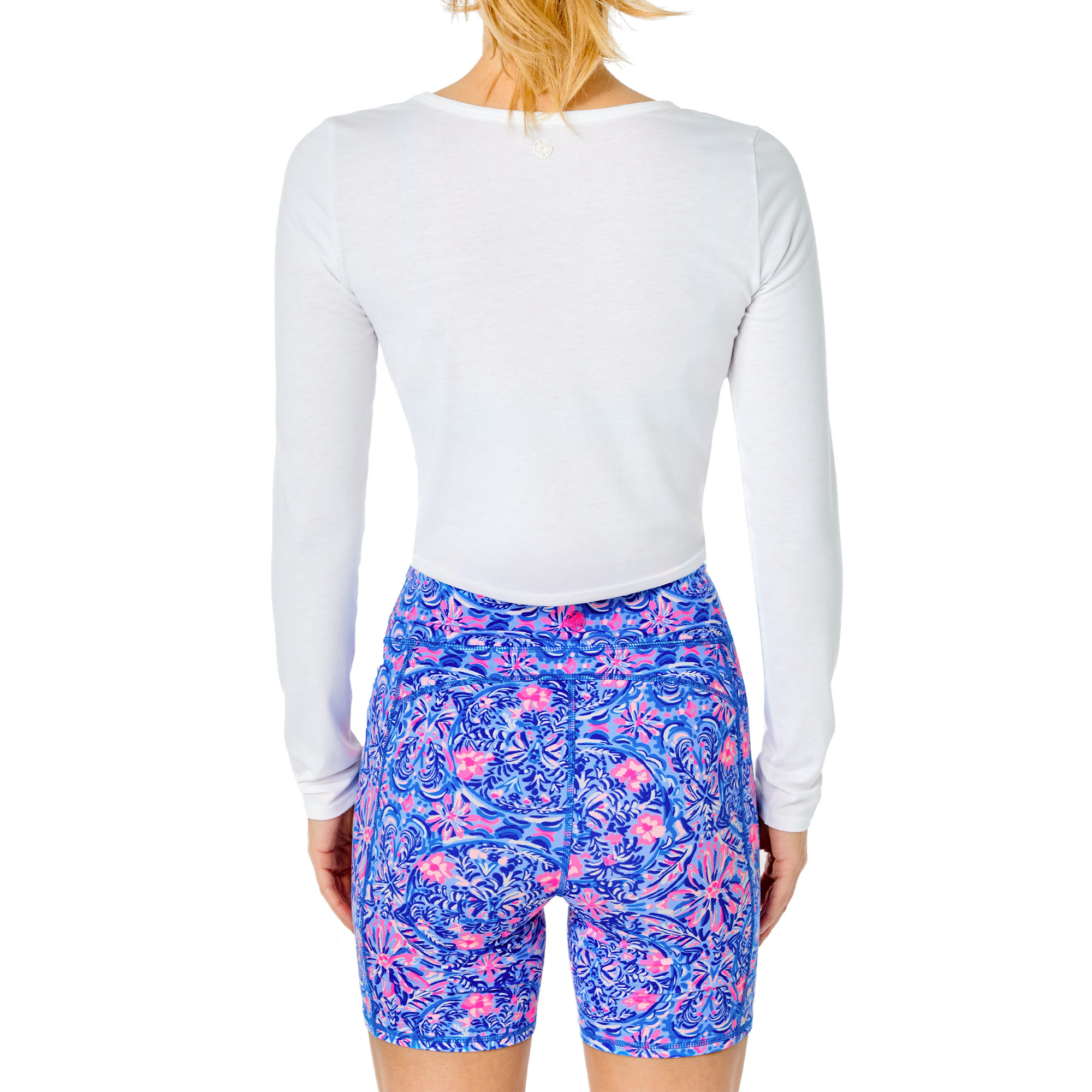 Greer Twist Front  Long Sleeve Crop Top