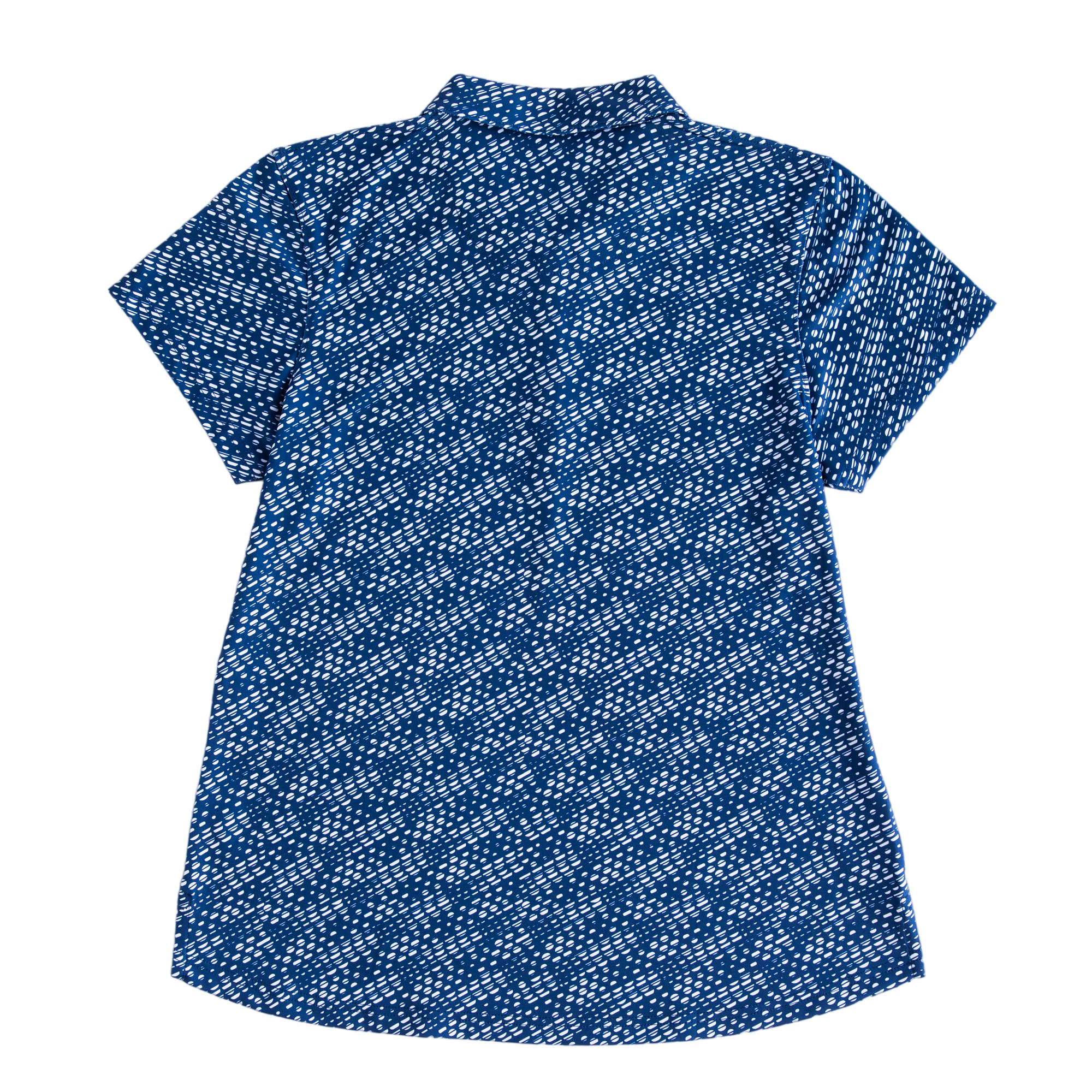 Geo Print Short Sleeve Polo Shirt
