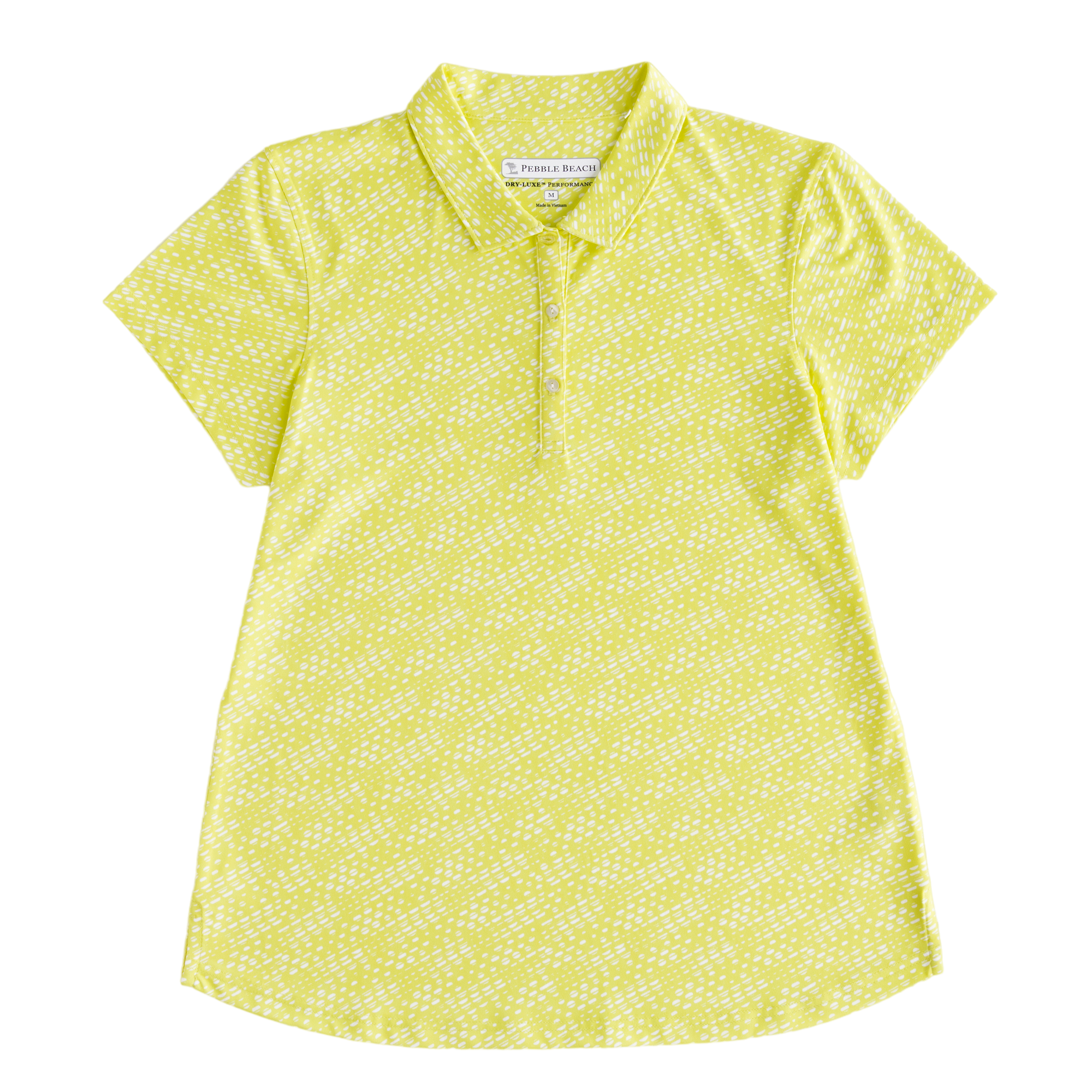 Circle Print Women's Short Sleeve Golf Polo Shirt
