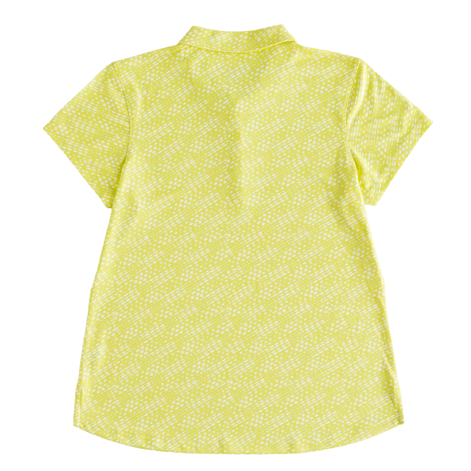 Circle Print Women's Short Sleeve Golf Polo Shirt