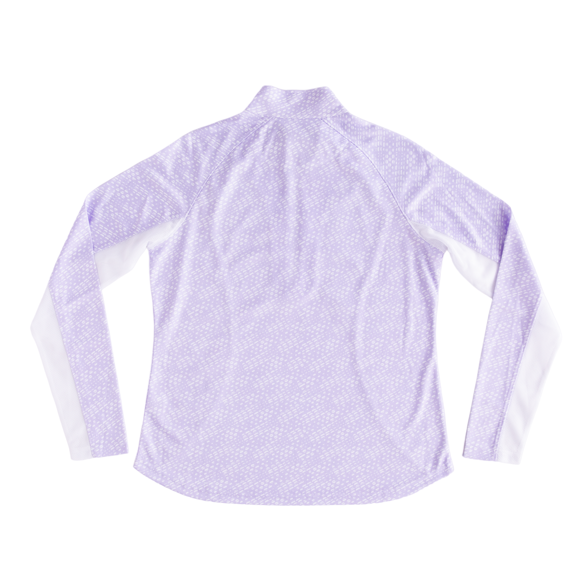Geo Circle Print Quarter Zip Pull Over