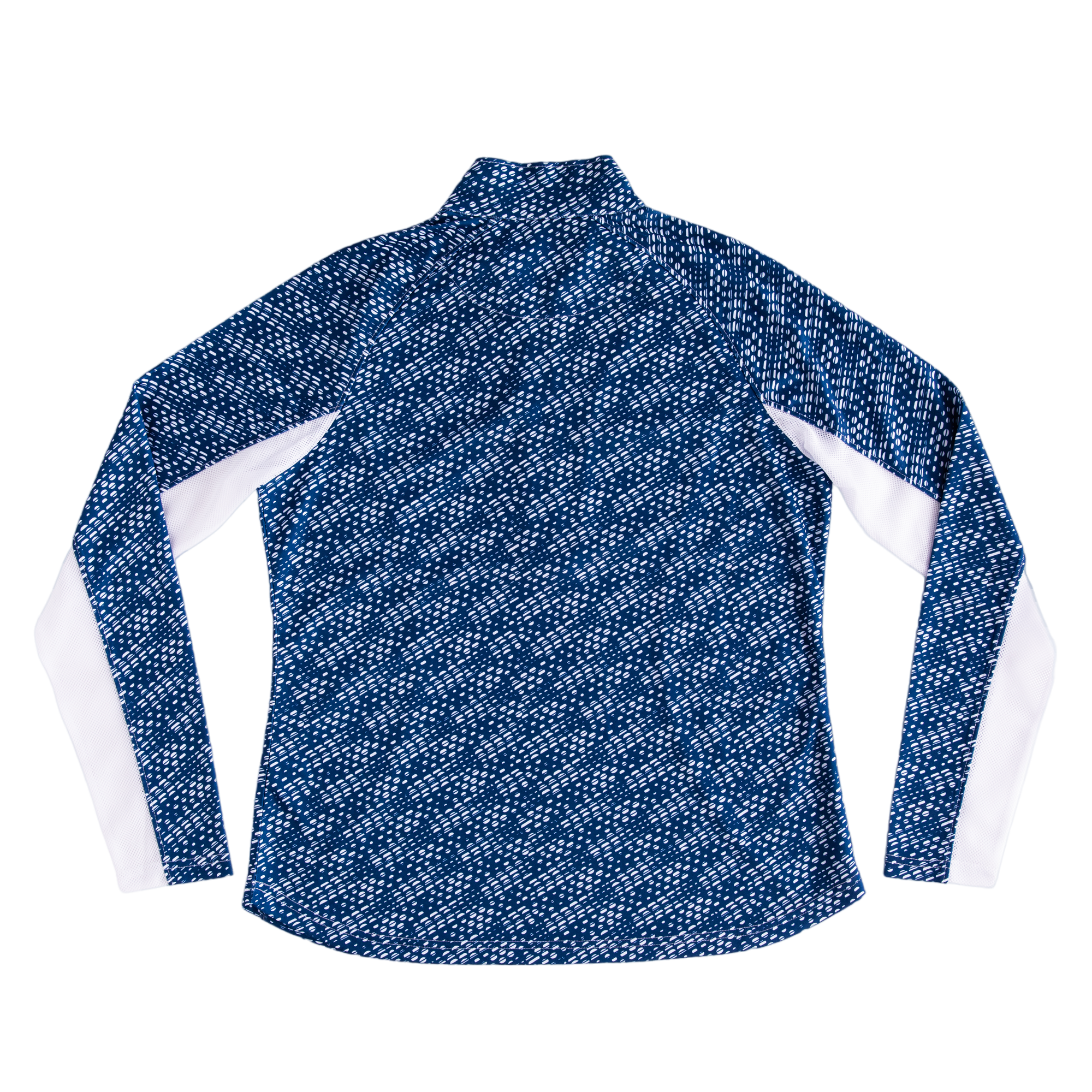 Geo Circle Print Quarter Zip Pull Over