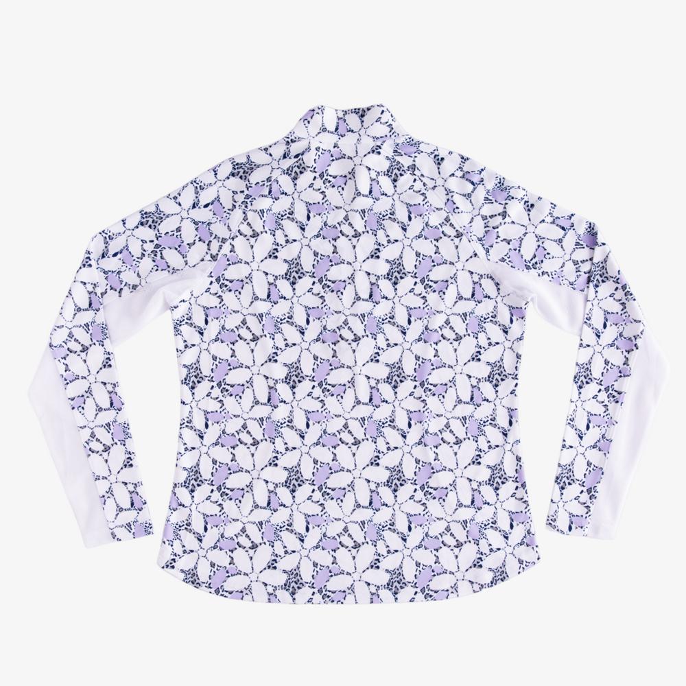 Floral Mosaic Quarter Zip Pull Over