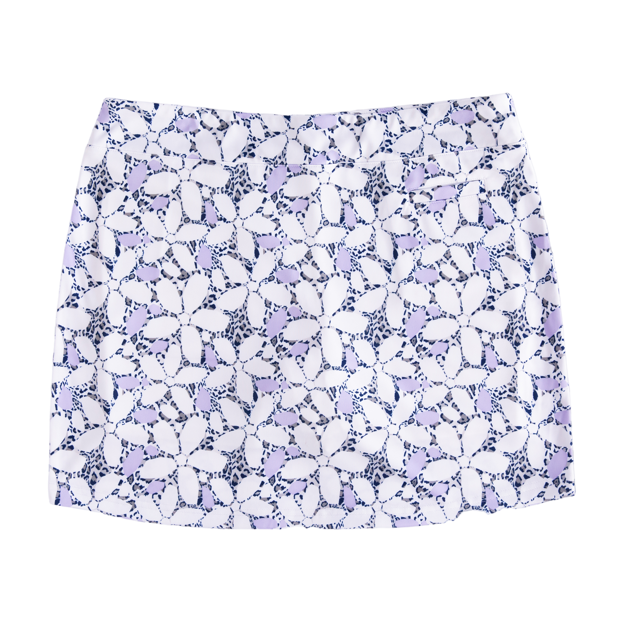 Mosaic Floral Knit 16.5" Skort