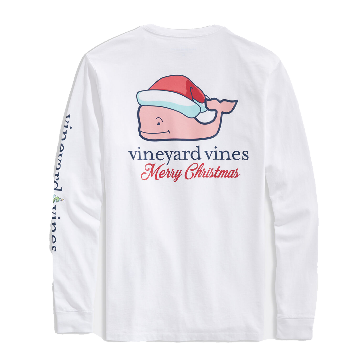 Christmas Whale Long-Sleeve Pocket Tee
