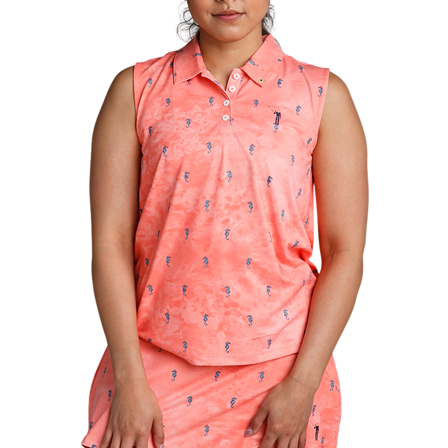 I See Horses Classic Women's Sleeveless Golf Polo Shirt